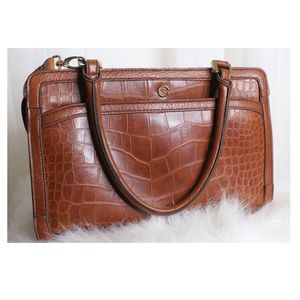 Cornell Crocodile faux leather bag